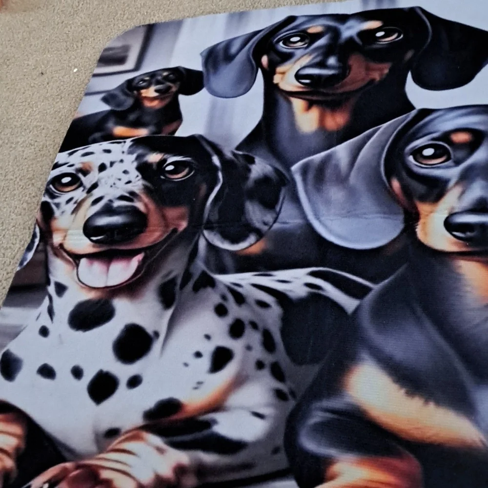 Dachshund Print Dog Mat 39 X 29